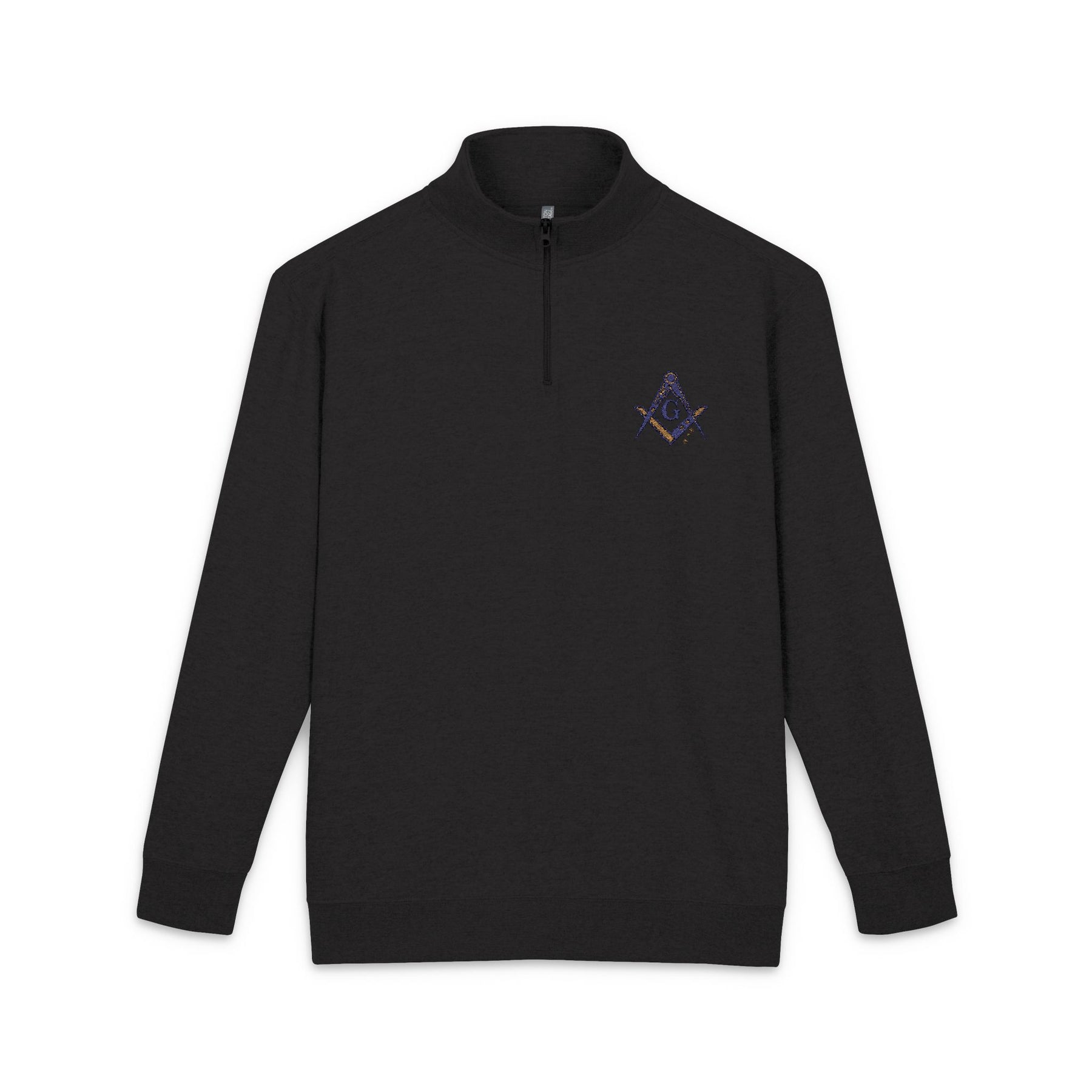 Master Mason Blue Lodge Sweatshirt - Square & Compass G USA Flag Pattern Embroidery