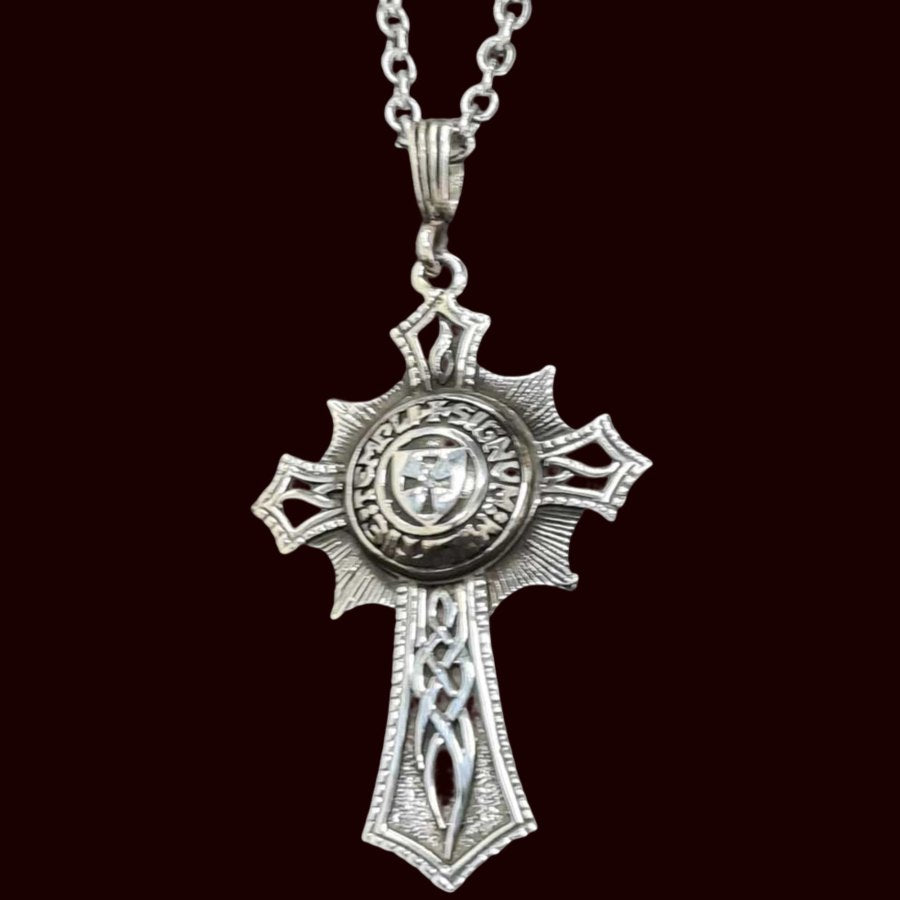 Knights Templar Cross Pendant, Silver, 5.5 cm, 10 g, Art. 295 - Bricks Masons