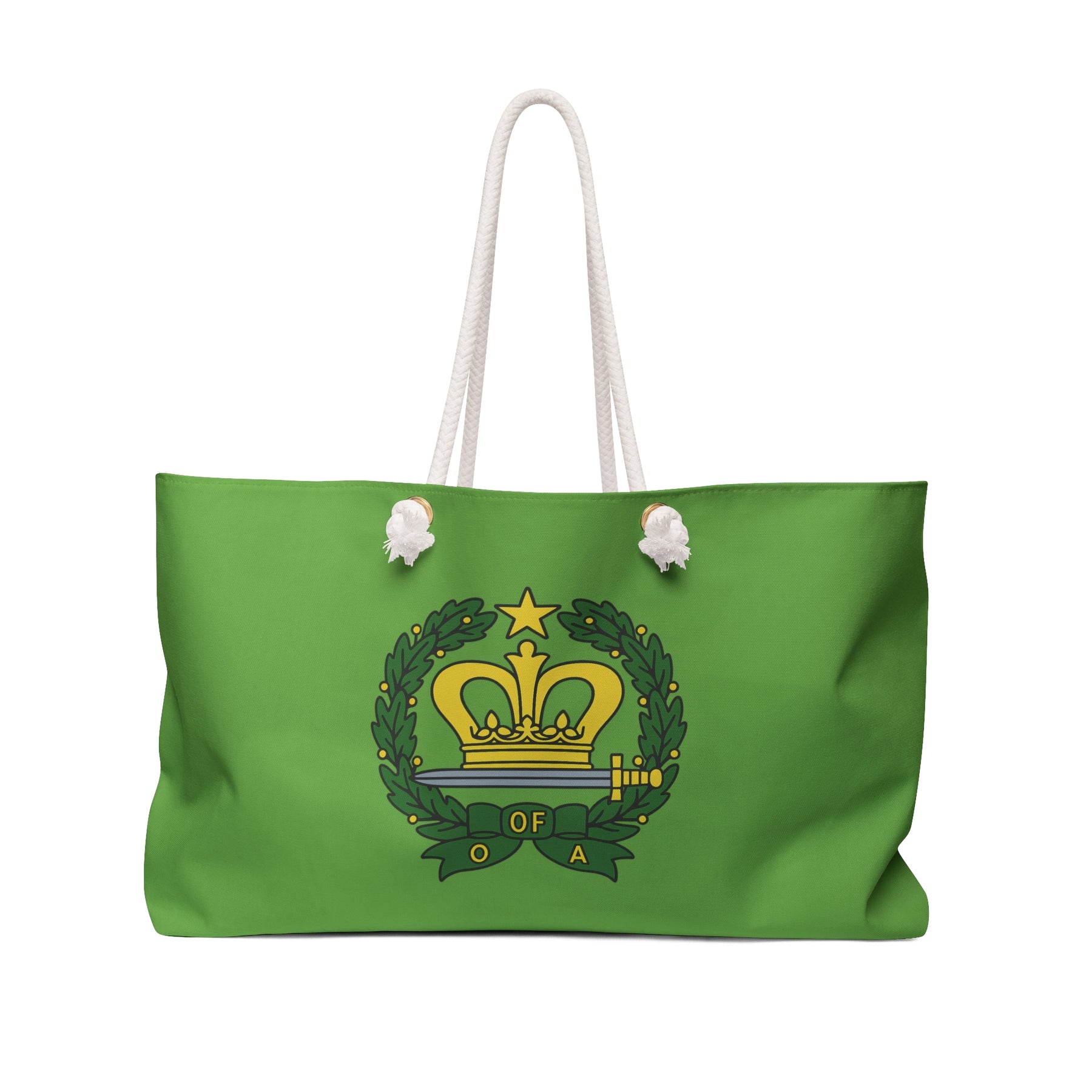 Order of the Amaranth Travel Bag - Green Spun Polyester Weekender Bag - Bricks Masons