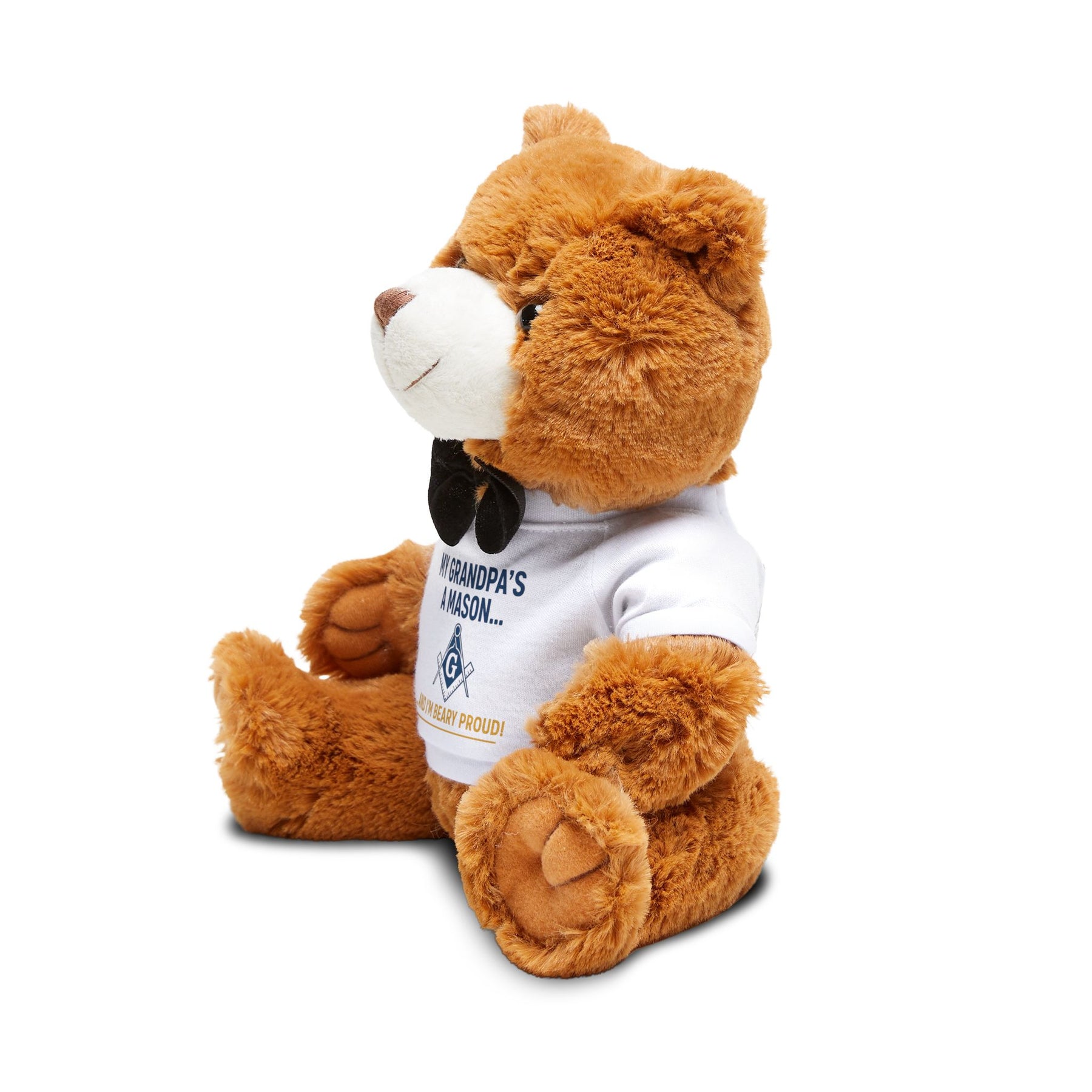 Master Mason Blue Lodge Teddy Bear - Mason Grandpa Plushie - Bricks Masons