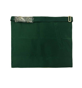 Past Master Craft Scottish Regulation Apron - Green & Brown