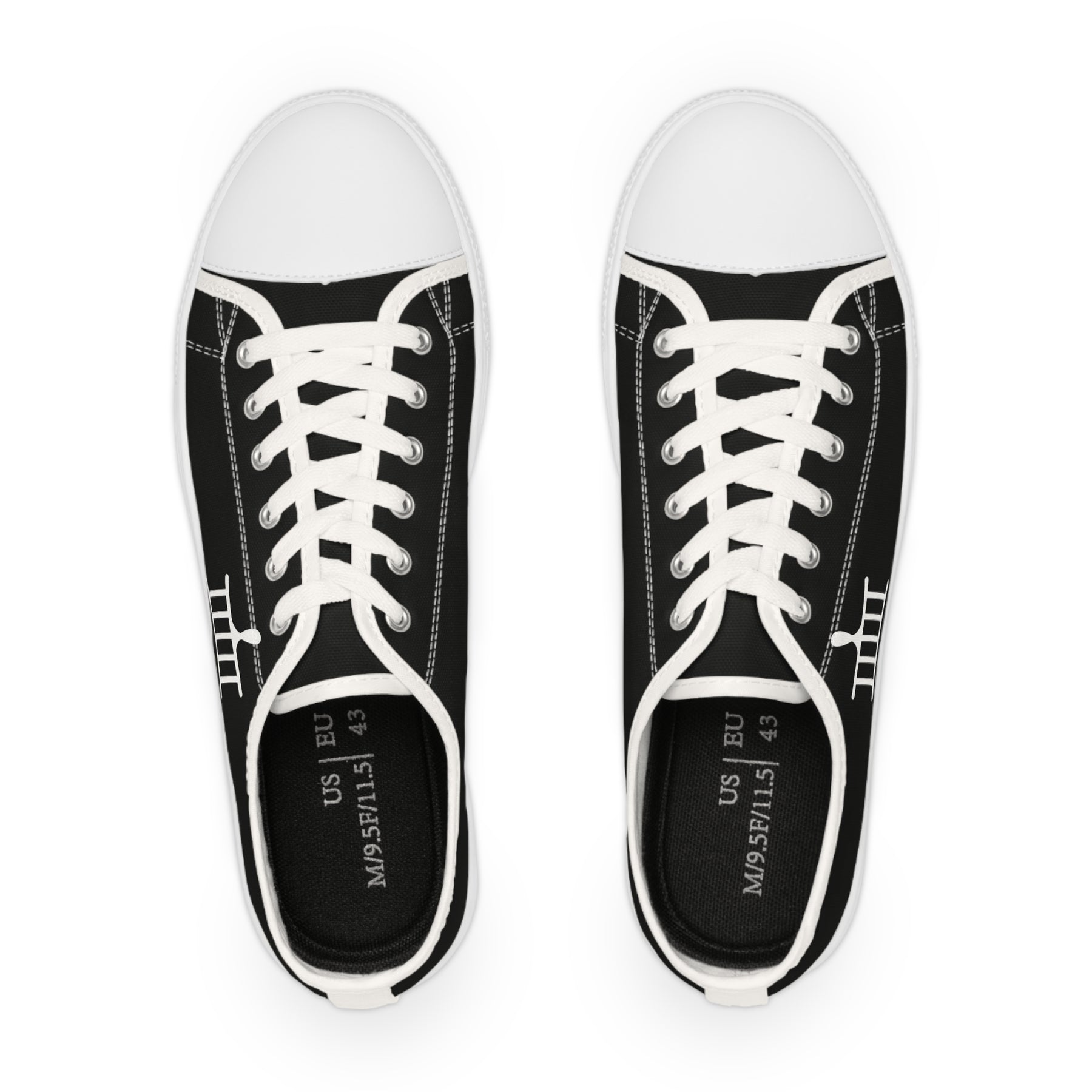 St. Lawrence the Martyr Sneaker - Low Top Sneaker Black & White - Bricks Masons