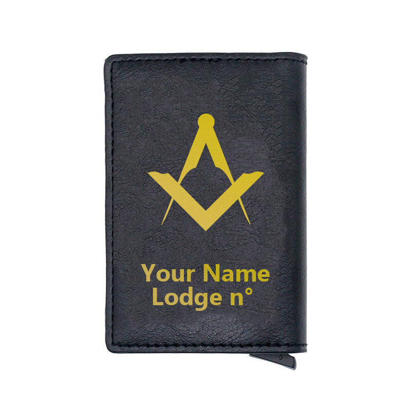 Master Mason Blue Lodge Wallet - Various Colors - Bricks Masons