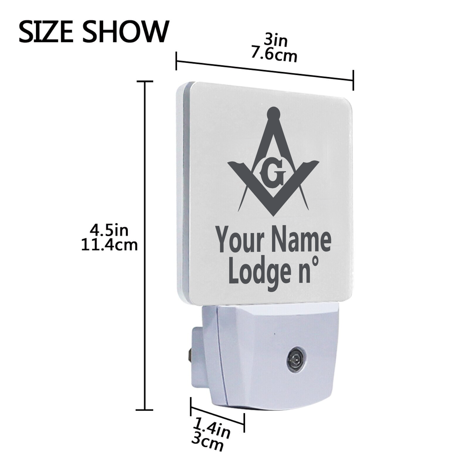 Master Mason Blue Lodge LED Sign - 2 Pieces Plug-in