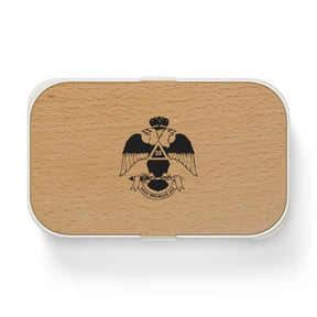 33rd Degree Scottish Rite Lunch Box - Wings Down Wooden Lid