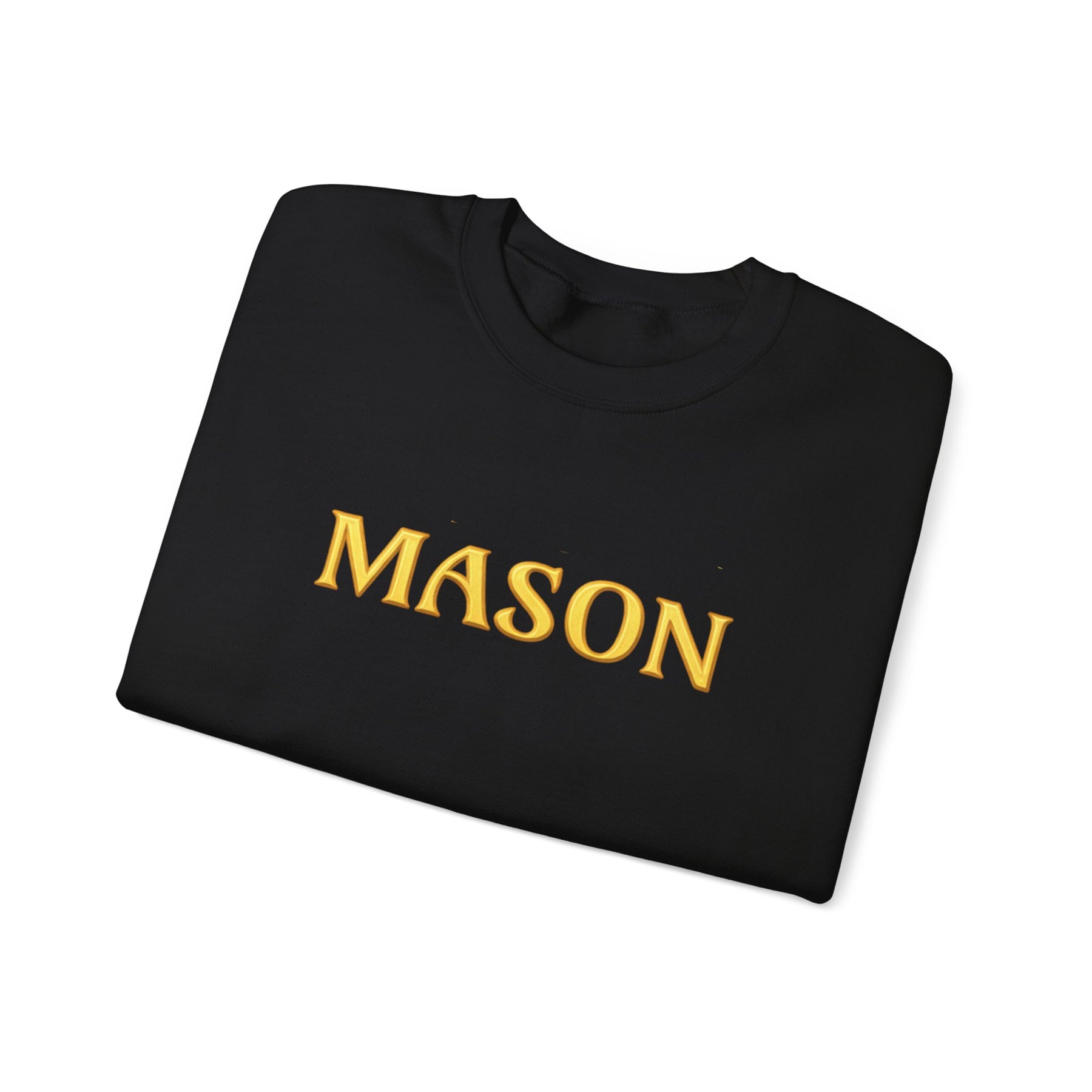 Master Mason Blue Lodge Sweatshirt - Mason S&C G with Twin Pillars