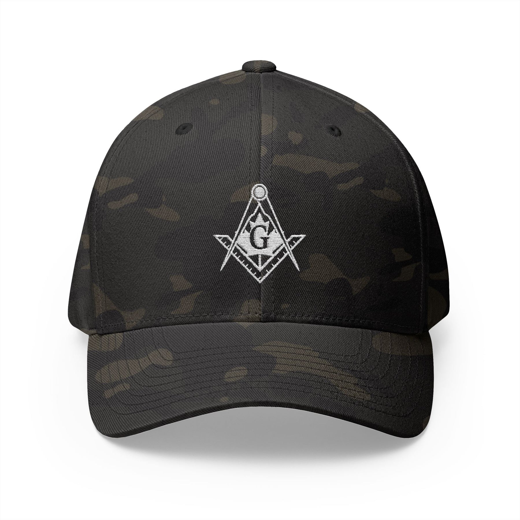 Master Mason Blue Lodge Canada Jurisdiction Baseball Cap - Embroidered Closed-Back Cap - Bricks Masons