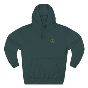 Master Mason Blue Lodge Australia Jurisdiction Hoodie - Embroidered Front Emblem - Bricks Masons