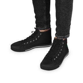 Allied Masonic Degrees Sneaker - High Top Black & White AMD Emblem - Bricks Masons
