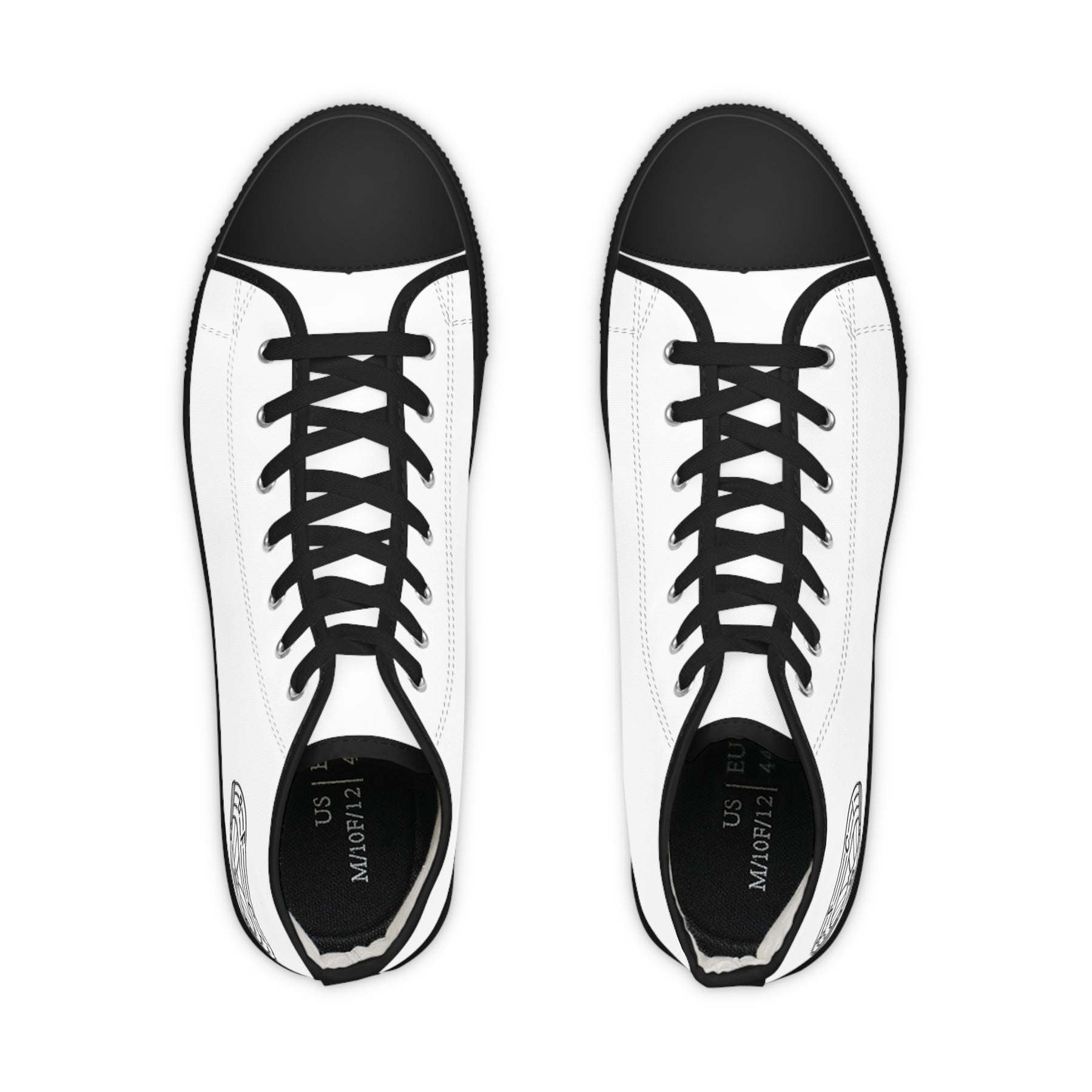 International Order Rainbow For Girls Sneaker - High Top Black & White - Bricks Masons