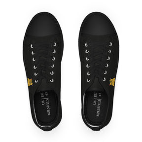 Royal Order of Jesters Sneaker - Low Top Sneaker Black & White Mirth is King - Bricks Masons