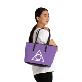 LOCOP Handbag - Purple PU Leather Adjustable Handles - Bricks Masons