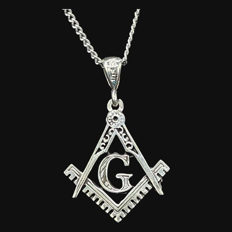 Masonic Pendant Master Degree in 925 Silver 2.5 cm 4.5 gr Art 52 - Bricks Masons