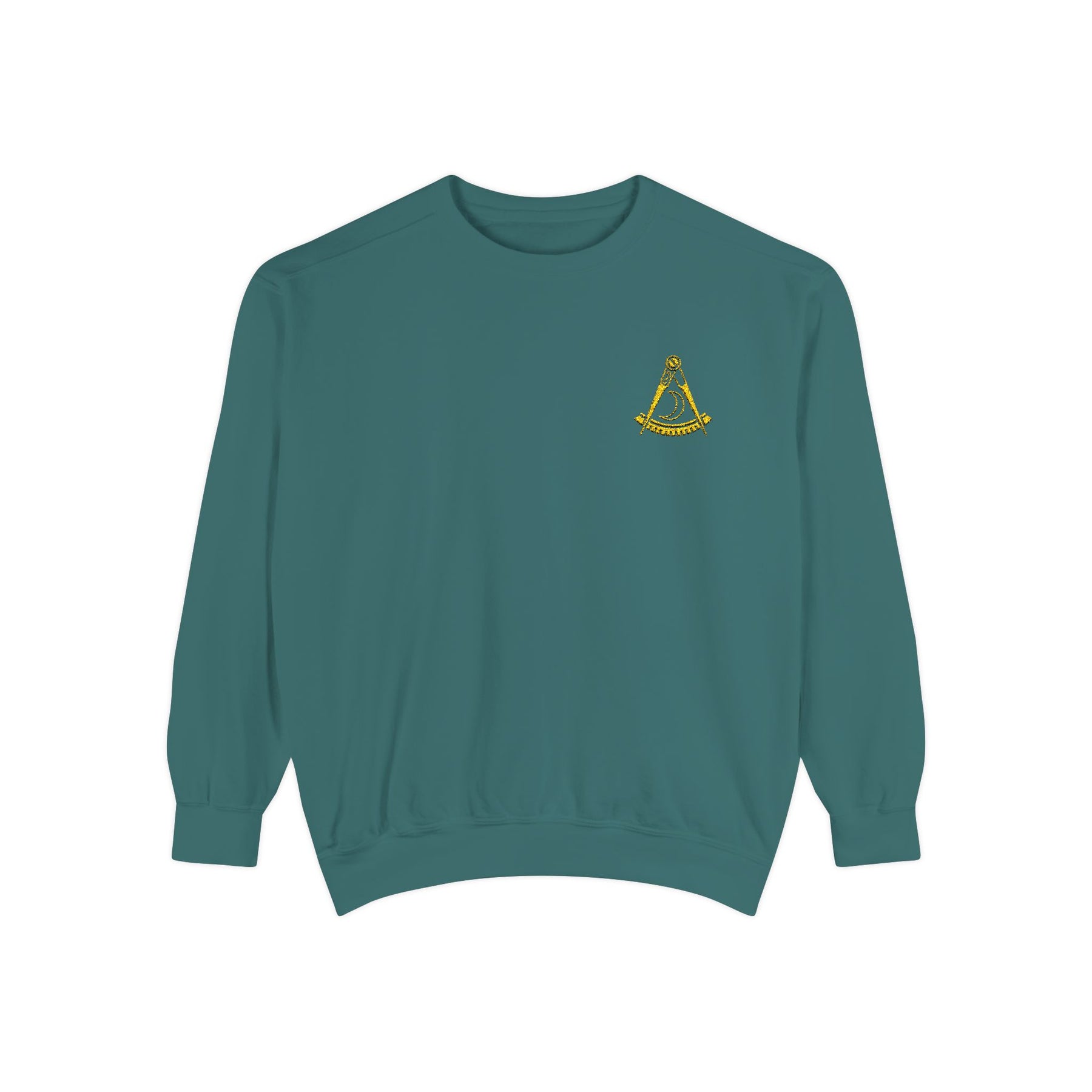District Deputy Grand Master Blue Lodge Sweatshirt - Stitched Square & Compass with Star - Bricks Masons