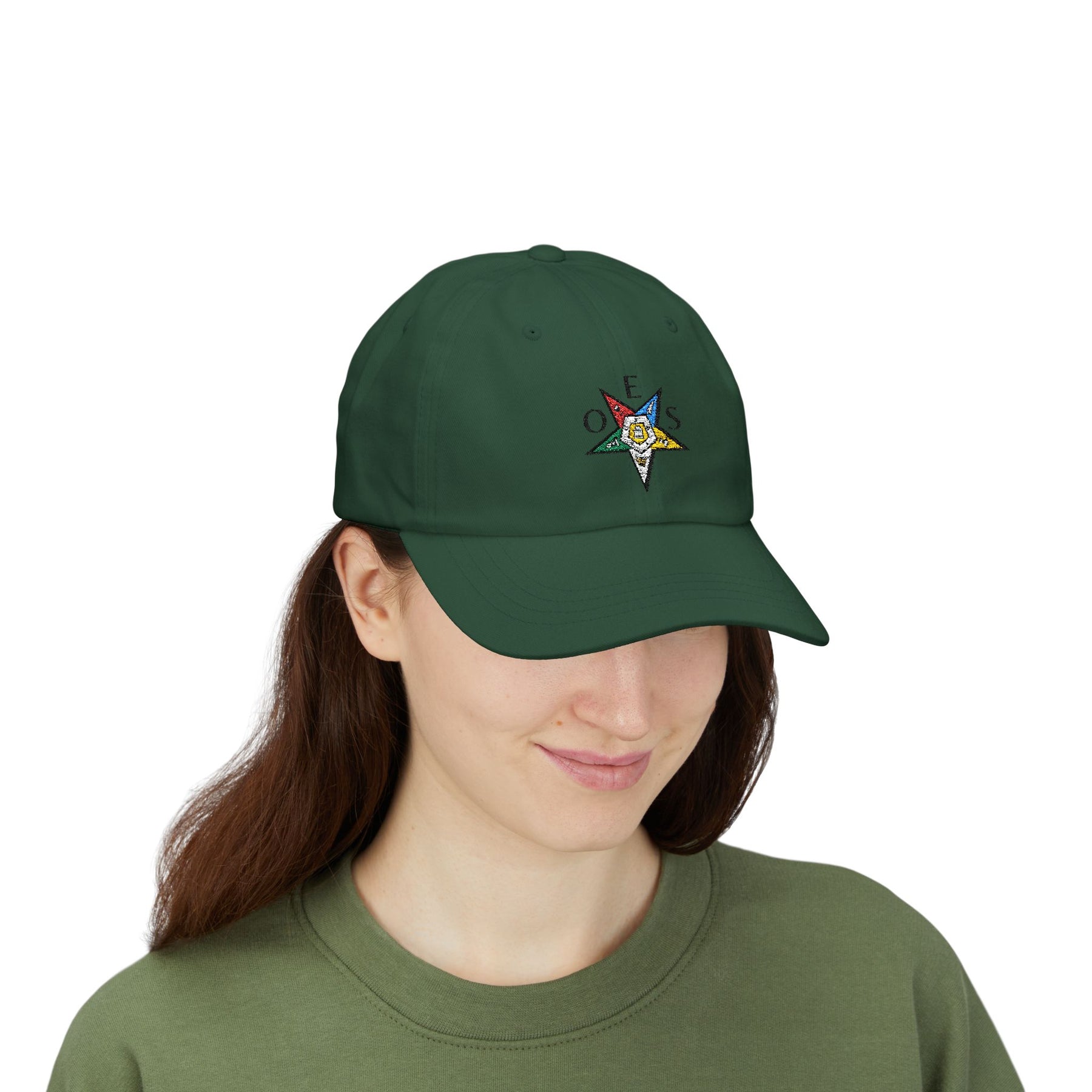 OES Baseball Cap - Various Colors Embroidery OES Emblem Pointing Down - Bricks Masons