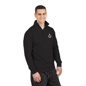 Master Mason Blue Lodge Sweatshirt - Silver Square & Compasses Embroidery - Bricks Masons