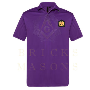 32nd Degree Scottish Rite Polo Shirt - Wings Down Various Colors