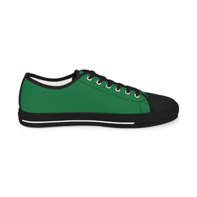 Knight Masons Sneaker - Low Top Sneaker Black & White Green Canvas - Bricks Masons