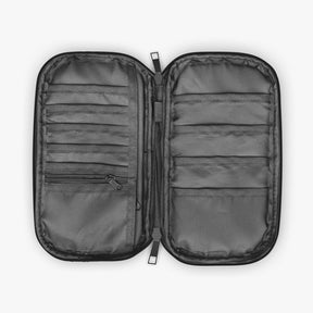 Past Master Blue Lodge Passport Wallet - Gold S&C With Shoulder & Wrist Strap - Bricks Masons