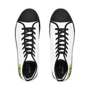 Royal Order of Scotland Sneaker - High Top Black & White Sole - Bricks Masons