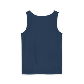 Master Mason Blue Lodge Tank Top - Garment-Dyed Square & Compass G - Bricks Masons