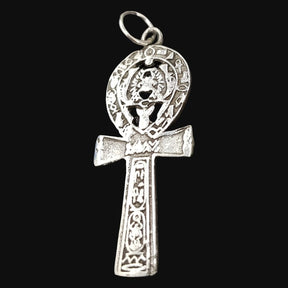 Ankh Cross of Life Pendant in Silver 4 x 1.5 cm 3 g Art 652 - Bricks Masons