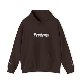 Entered Apprentice Blue Lodge Hoodie - Prudence Front & Sleeves Embroidery Detailing - Bricks Masons