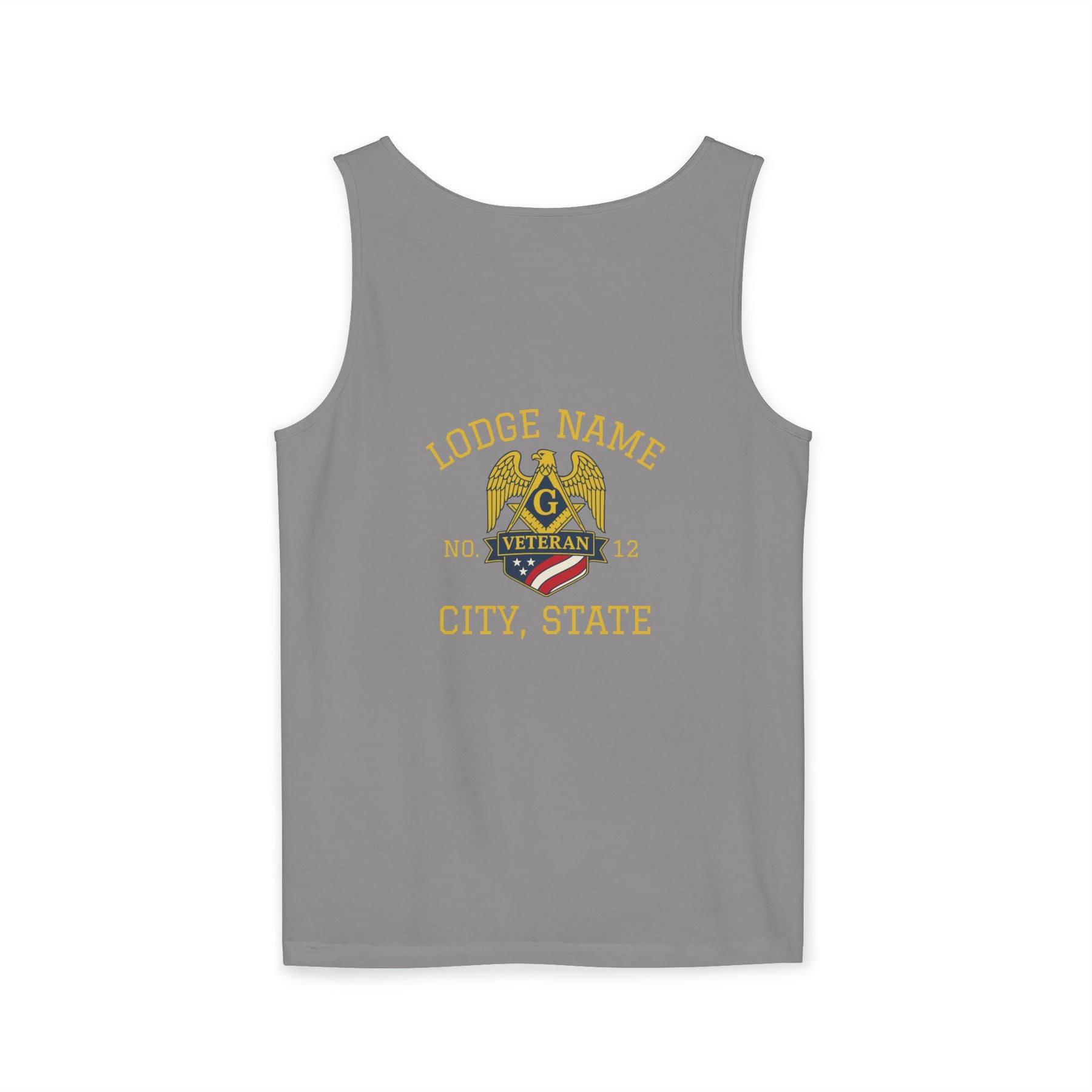 Master Mason Blue Lodge Tank Top - Personalizable Veteran Mason - Bricks Masons