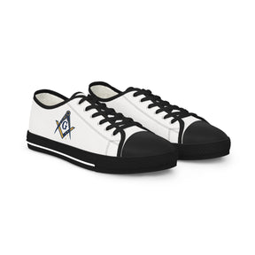 Master Mason Blue Lodge Australia Jurisdiction Sneaker - Low Top Sneaker Black & White S&C G - Bricks Masons