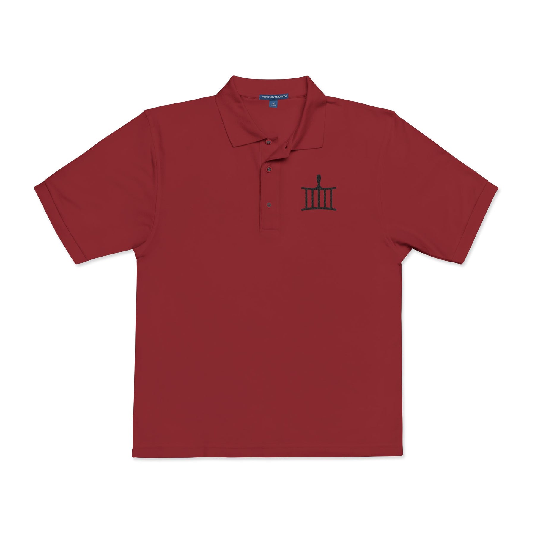 St. Lawrence The Martyr Polo Shirt - Embroidered Black Emblem Various Colors - Bricks Masons