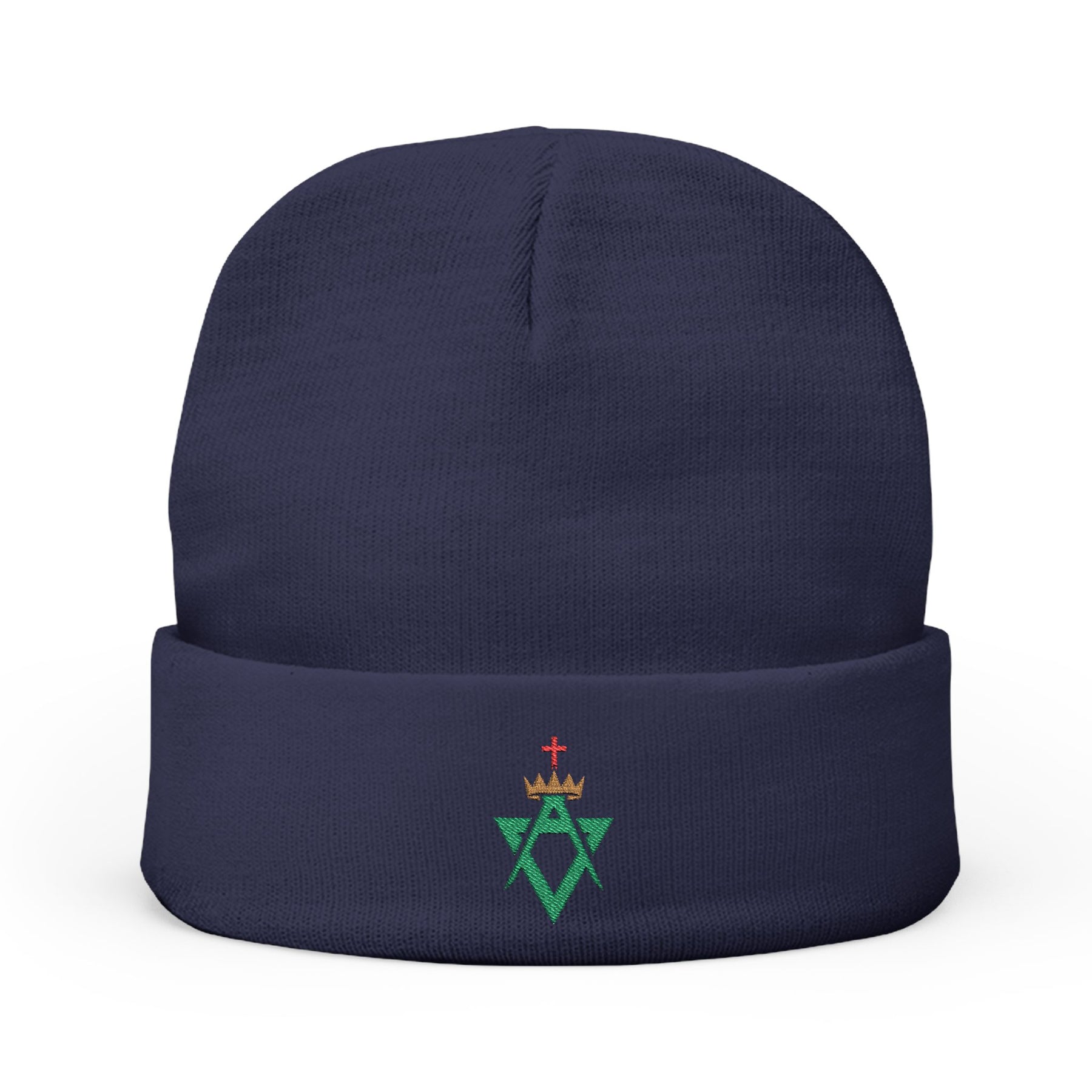Allied Masonic Degrees Beanie - Knit Embroidery Various Colors - Bricks Masons