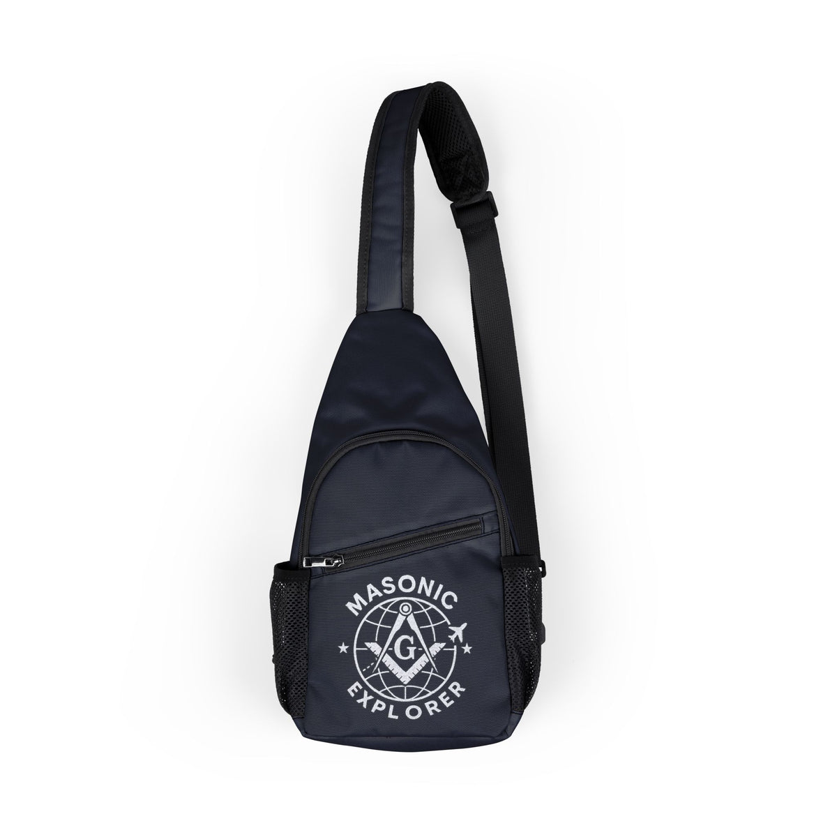Master Mason Blue Lodge Crossbody Bag - Masonic Explorer With Adjustable Strap - Bricks Masons