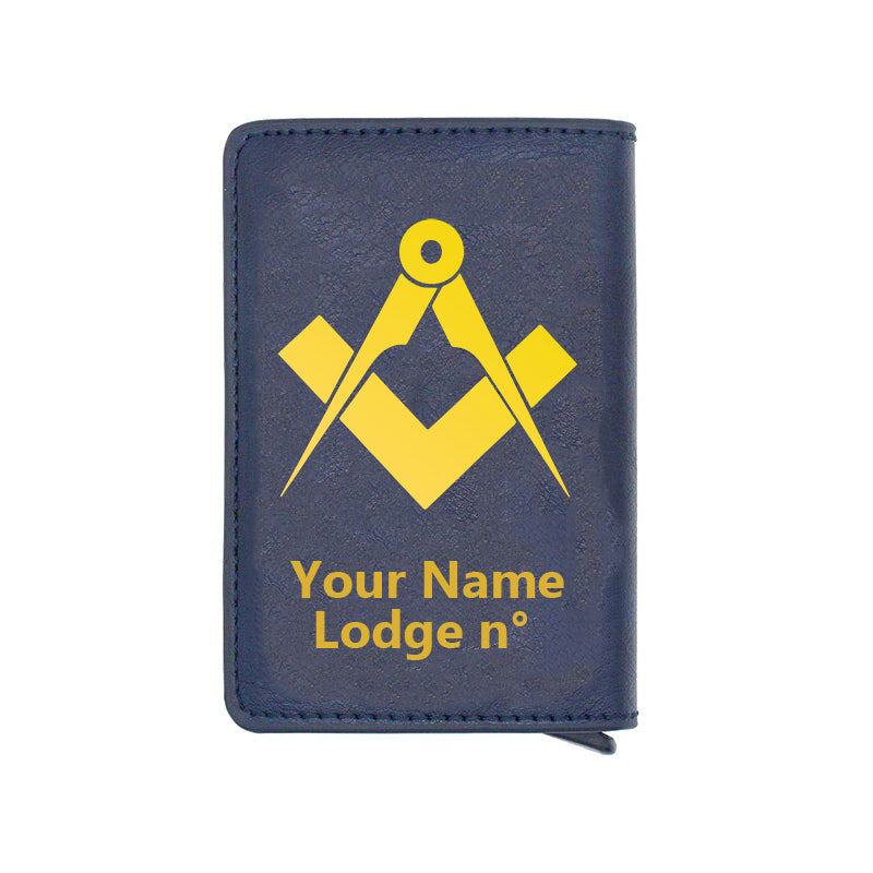 Master Mason Blue Lodge Wallet - Various Colors - Bricks Masons