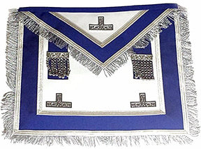 Worshipful Master Past Master Blue Lodge Canada Regulation Apron - Royal Blue