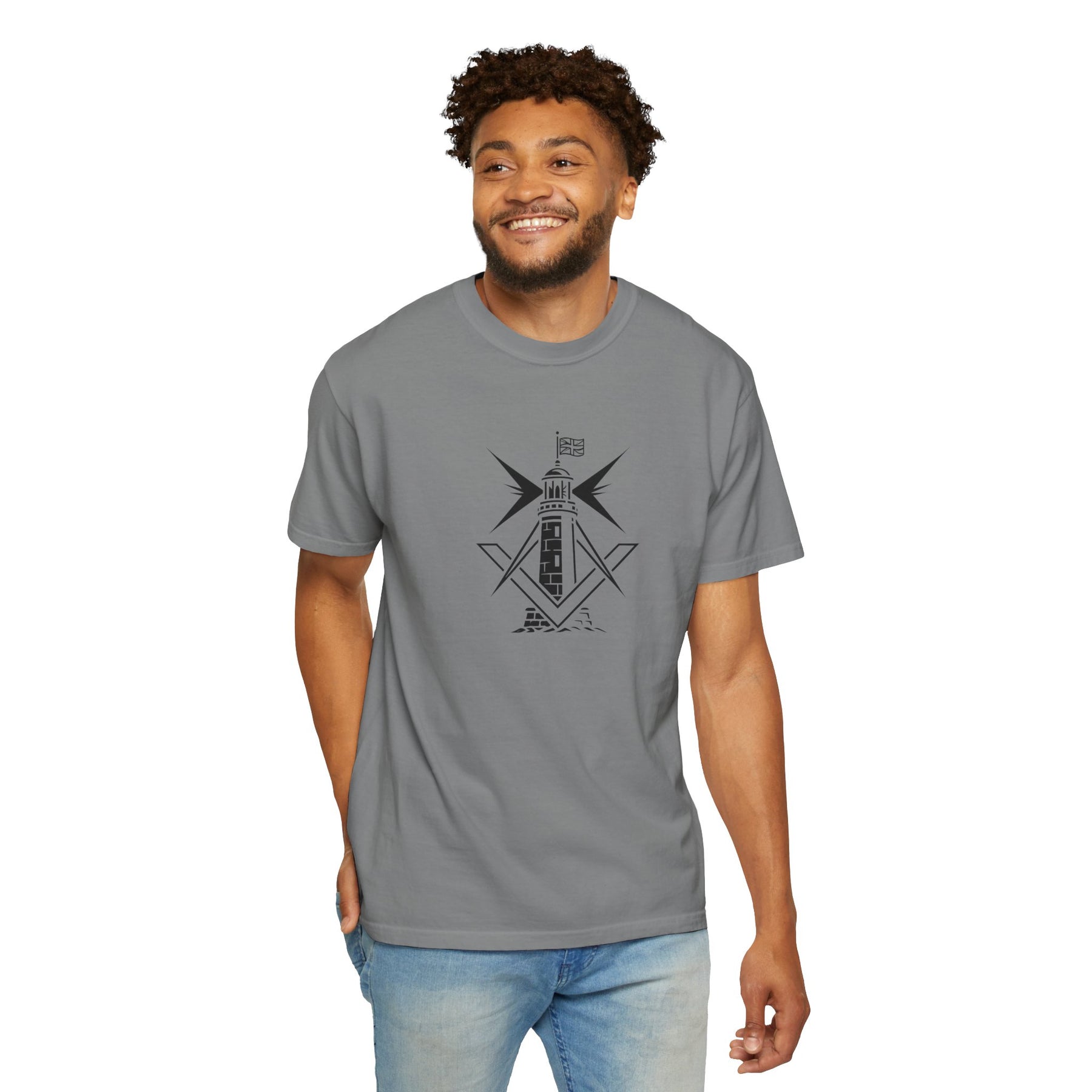 Master Mason Craft T-Shirt - United Kingdom Beacon of Brotherhood - Bricks Masons