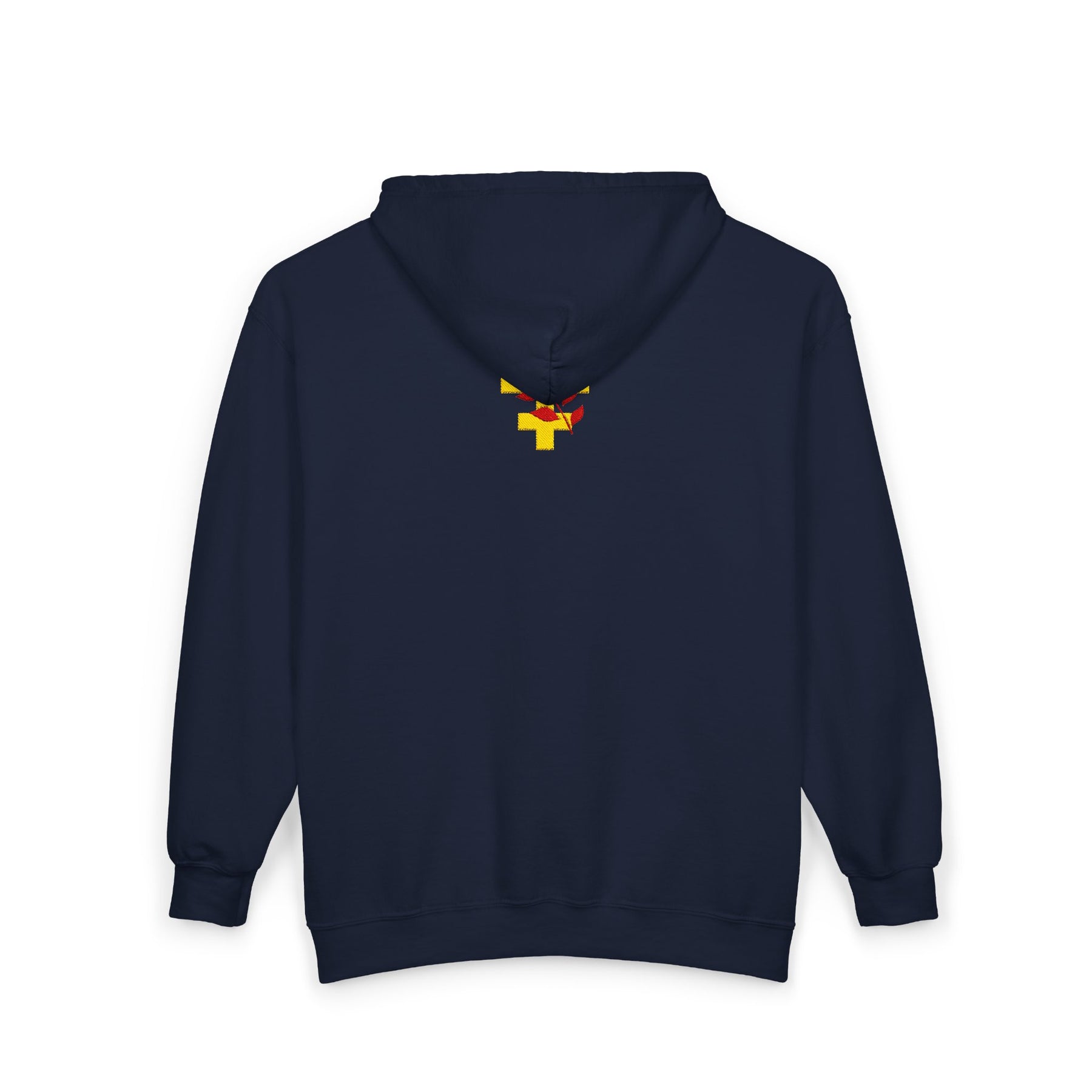 Red Branch of Eri Hoodie - Zip Up Jacket Front & Back Embroidery - Bricks Masons