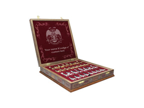 32nd Degree Scottish Rite Chess Set - Wings Down 16.5" (42cm) - Bricks Masons