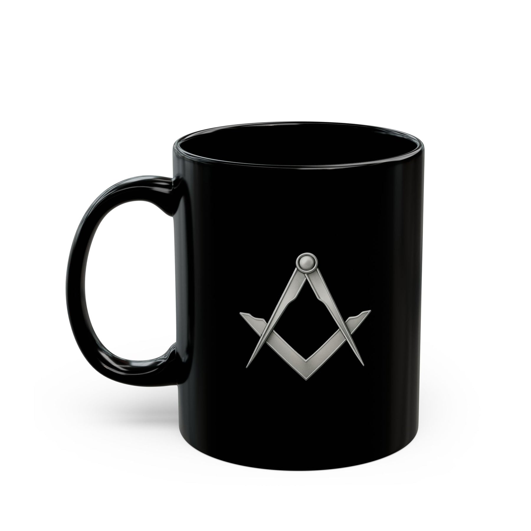 Master Mason Blue Lodge Black Mug - (11oz, 15oz) - Bricks Masons