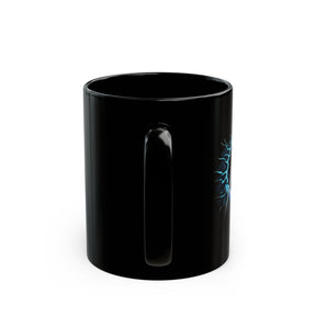 Master Mason Blue Lodge Mug - Black with Blue Square & Compass G