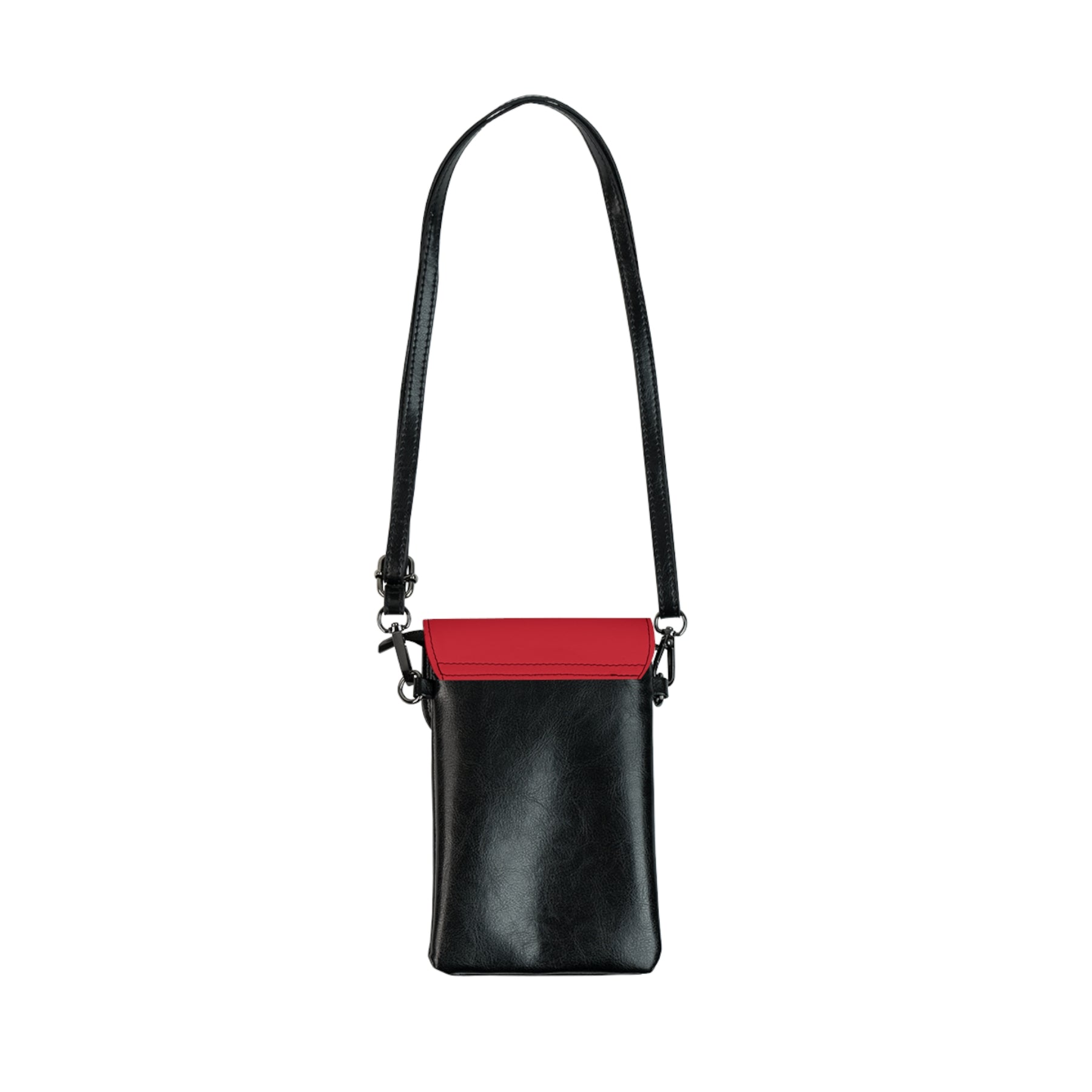 Shriners Cell Phone Wallet - Red Microfiber Leather With Adjustable Strap - Bricks Masons