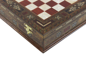 Master Mason Blue Lodge Chess Set - Hand Workmanship Patterns