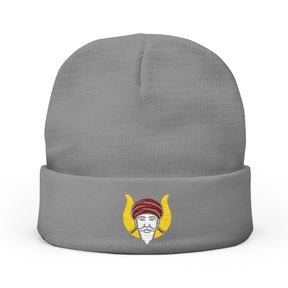 Grotto Beanie - Knit Embroidery Emblem - Bricks Masons