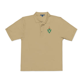 Allied Masonic Degrees Polo Shirt - Embroidered AMD Emblem Various Colors - Bricks Masons