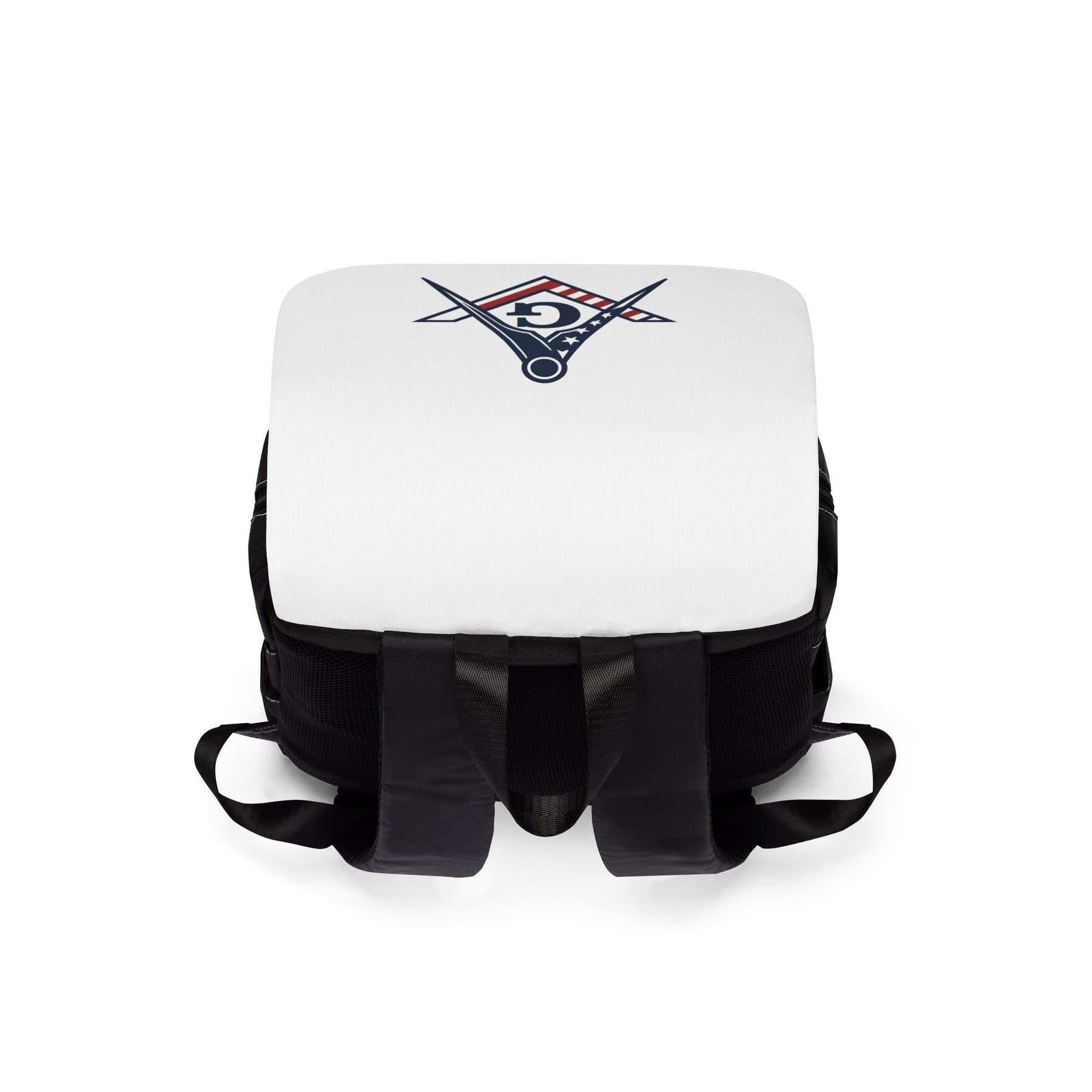 Master Mason Blue Lodge Backpack - US Flag Square & Compass G - Bricks Masons