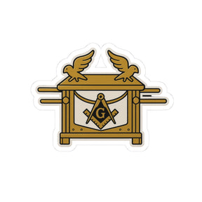 Master Mason Blue Lodge Sticker Decal - Kiss-Cut Ark of the Covenant - Bricks Masons