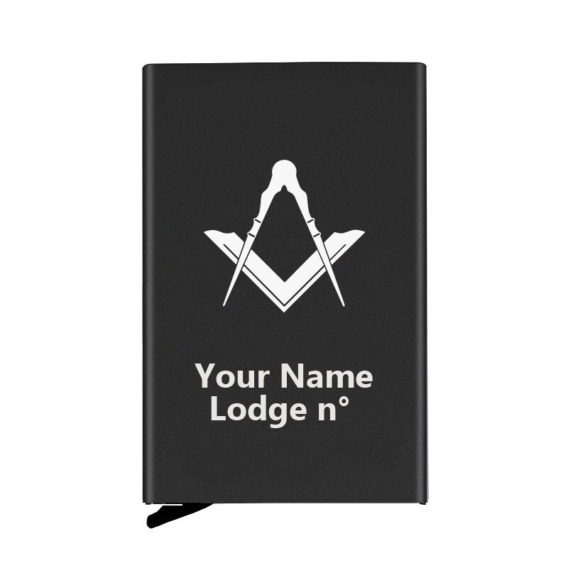 Master Mason Blue Lodge Credit Card Holder - Various Colors - Bricks Masons