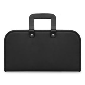 Masonic Chain Collar Case - Lightweight Soft Case (Black Leather) - Bricks Masons