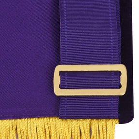 Elks of the World Apron - All Yellow With Purple Velvet Borders