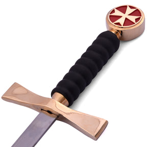 Order Of Malta Sword - Red Malta Cross With Gold and Black Hilt