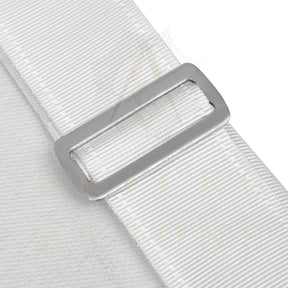 Past Master Blue Lodge Apron - Bullion With Wreath & Pillars - Bricks Masons